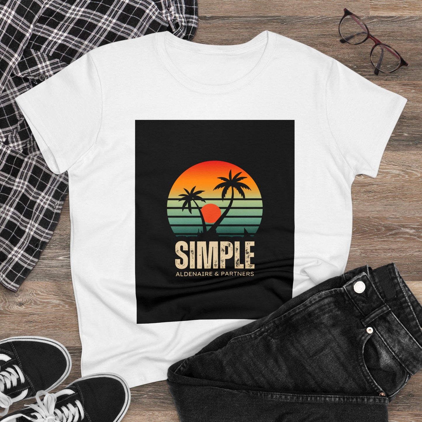 Sunset Simple Graphic Shirt