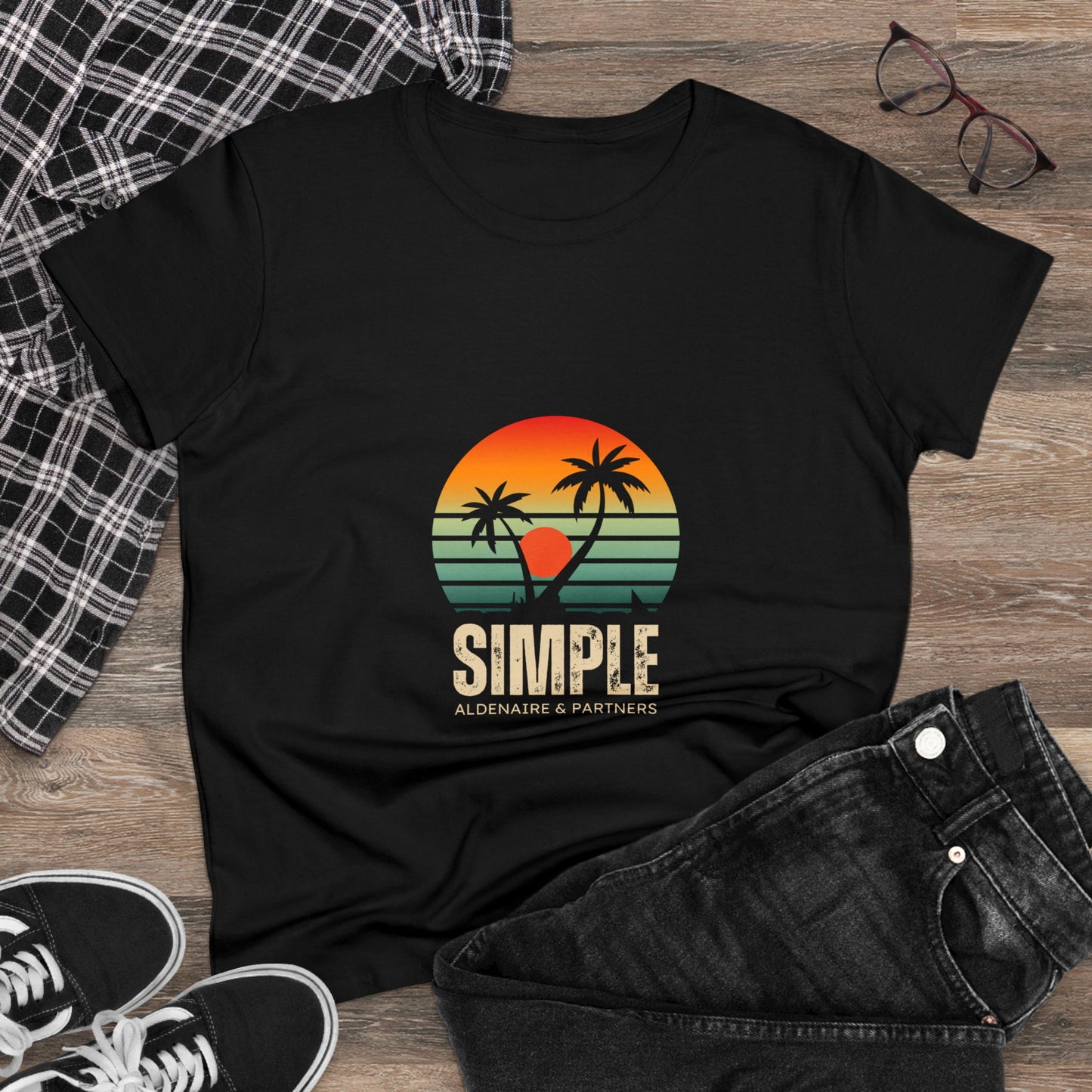 Sunset Simple Graphic Shirt