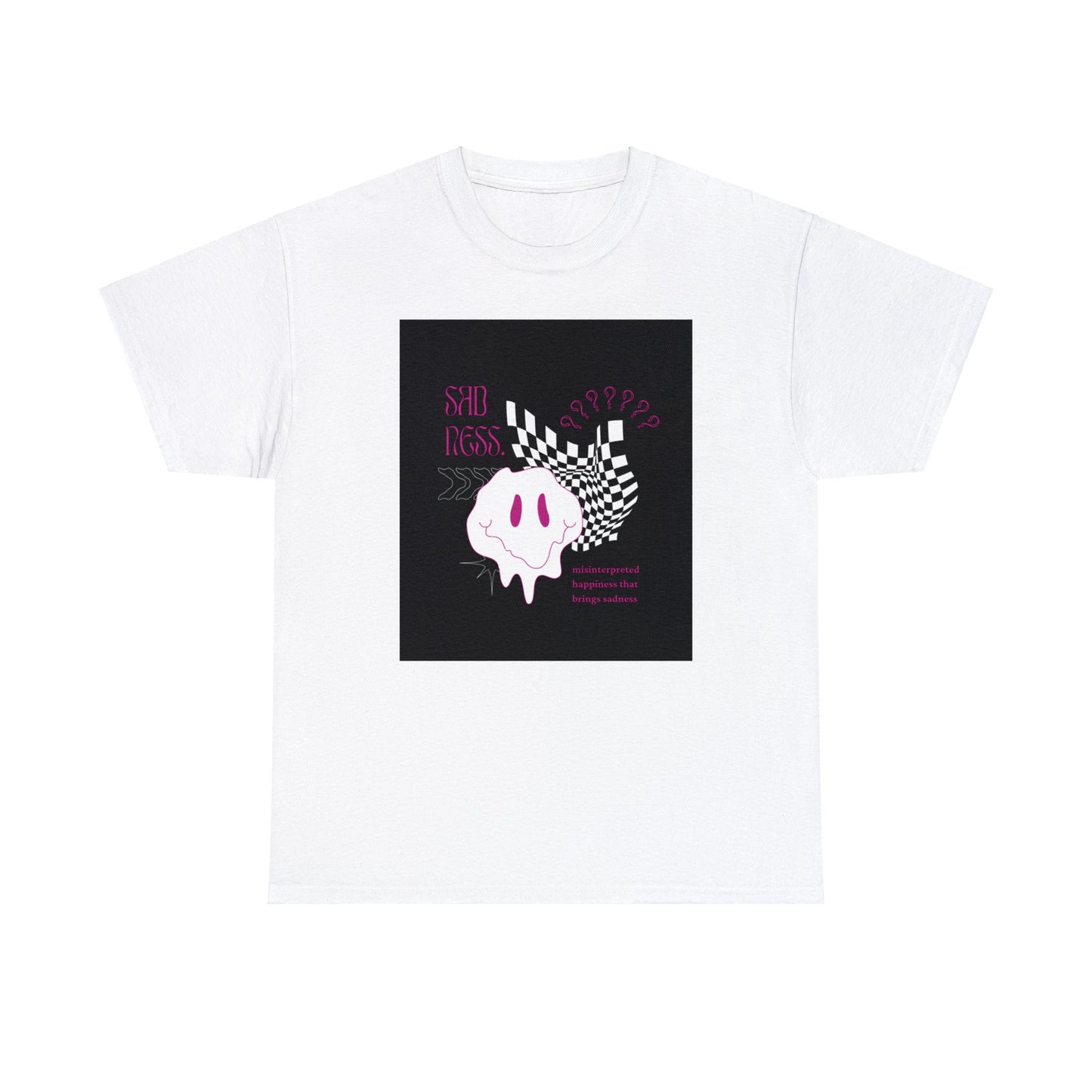 Pink Black Graphic Typography T-Shirt