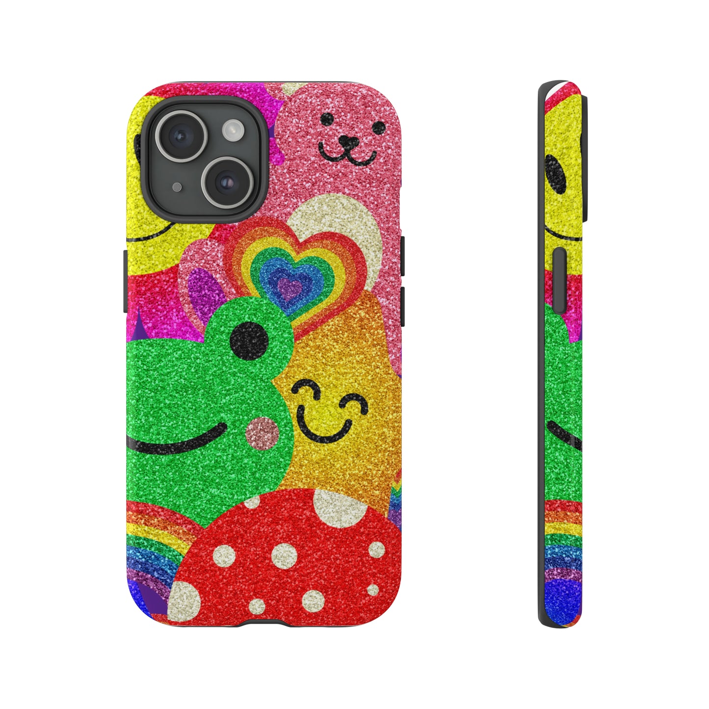 Colorful Retro Glitter Phone Cases- iPhone 15