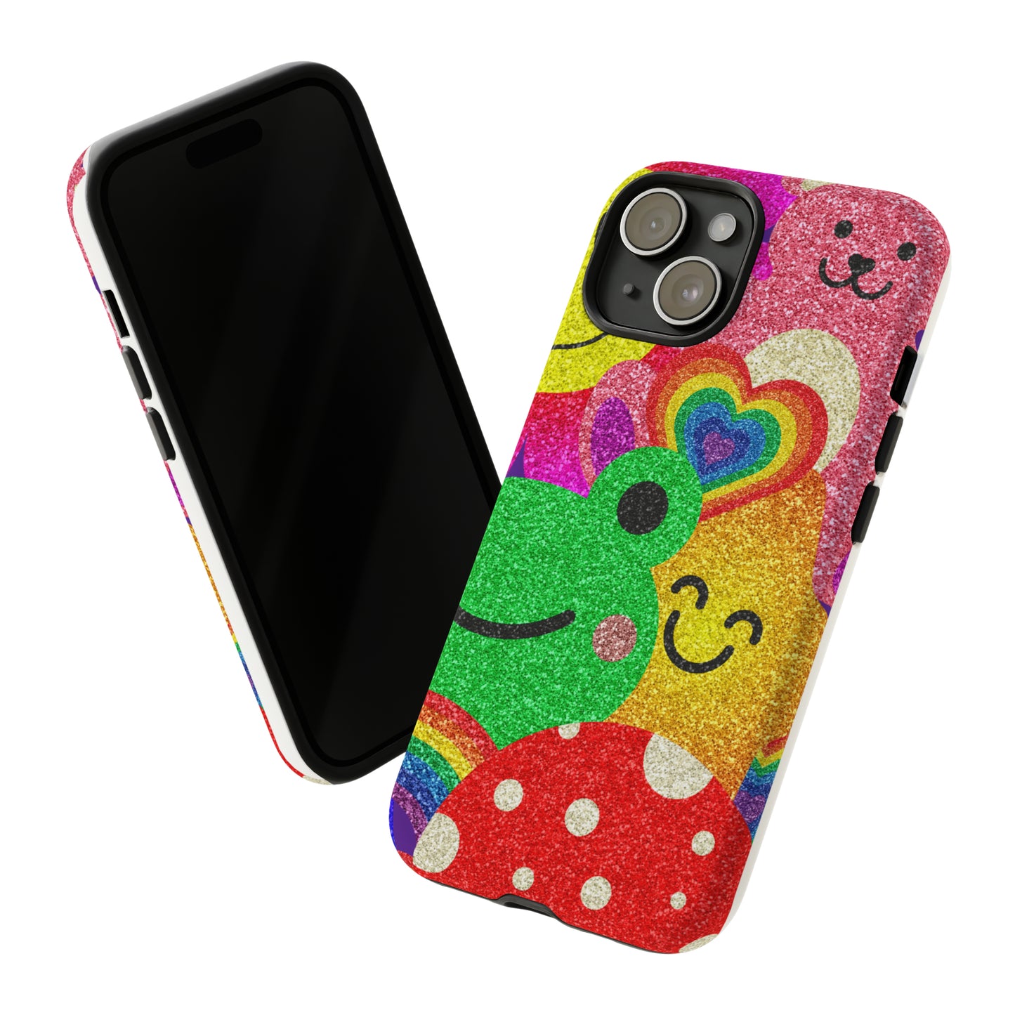 Colorful Retro Glitter Phone Cases- iPhone 15