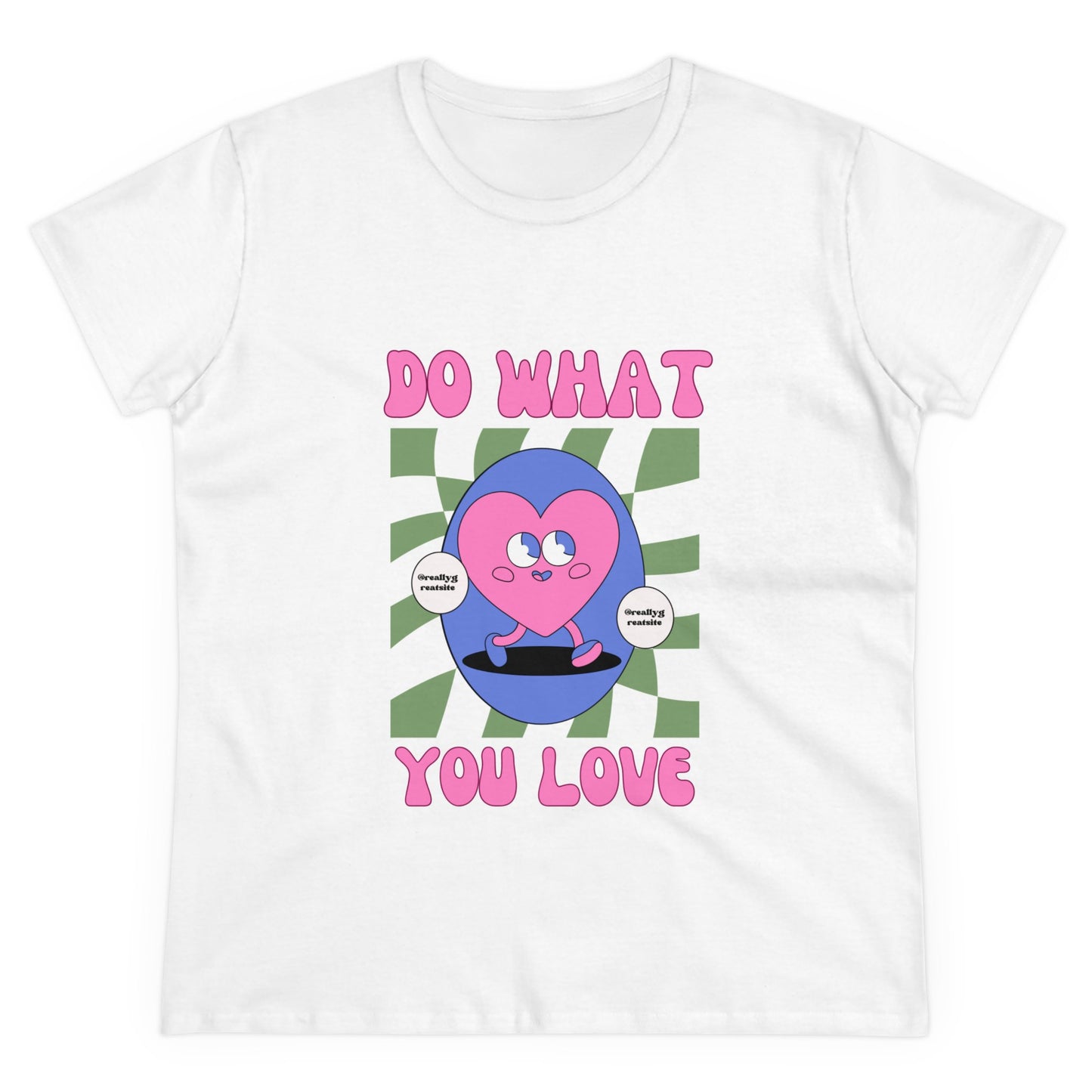 Pink Purple and Green Playful Illustrative Motivational Shirt