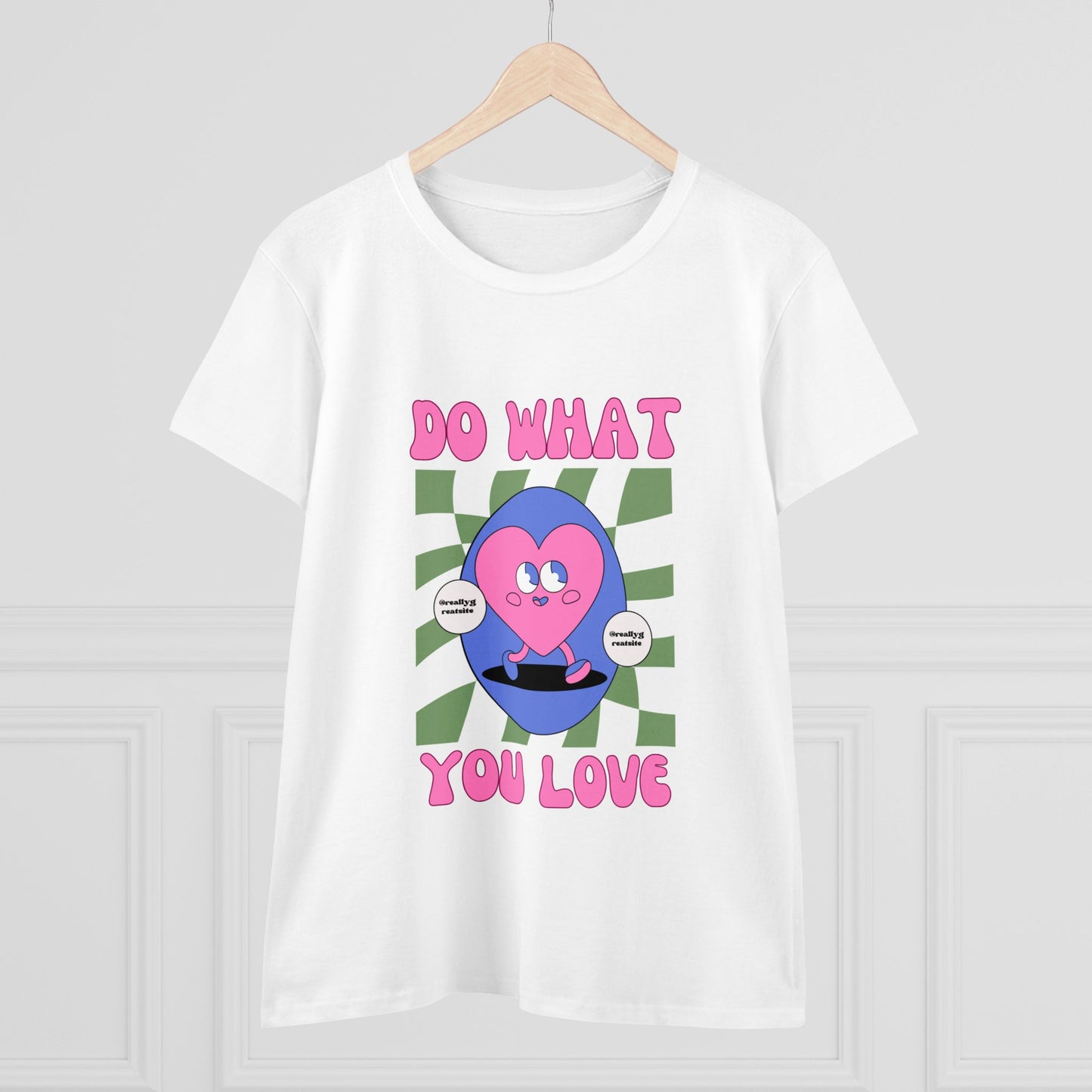 Pink Purple and Green Playful Illustrative Motivational Shirt